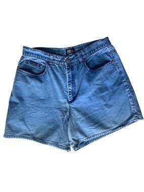 Vintage 90s NY Jeans Shorts 14 High Waisted Denim Relaxed Fit 34in Waist